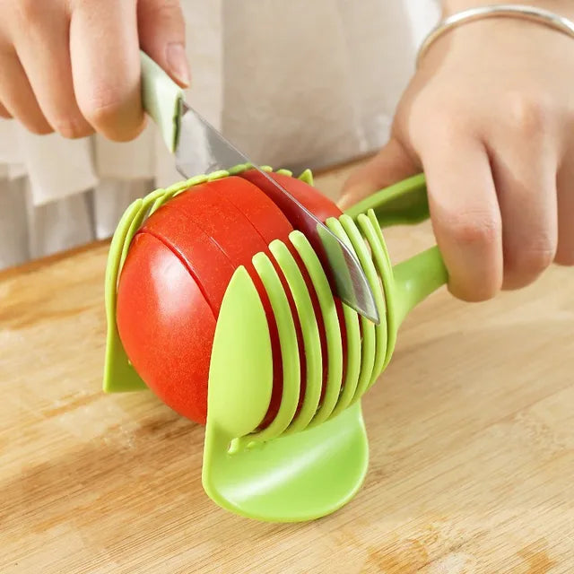 Two colors Kitchen Handheld Orange Lemon Slicer Tomato cutting clip