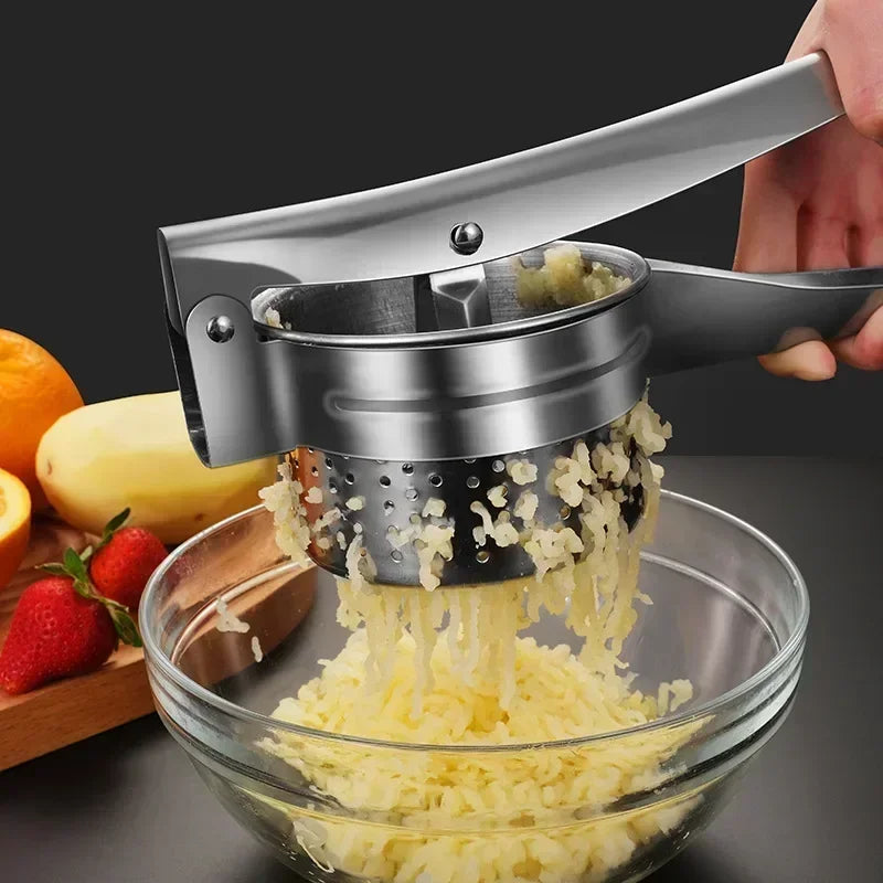 Masher RicerPress Mashed Potatoes Stainless Steel Crushing Puree Fruit