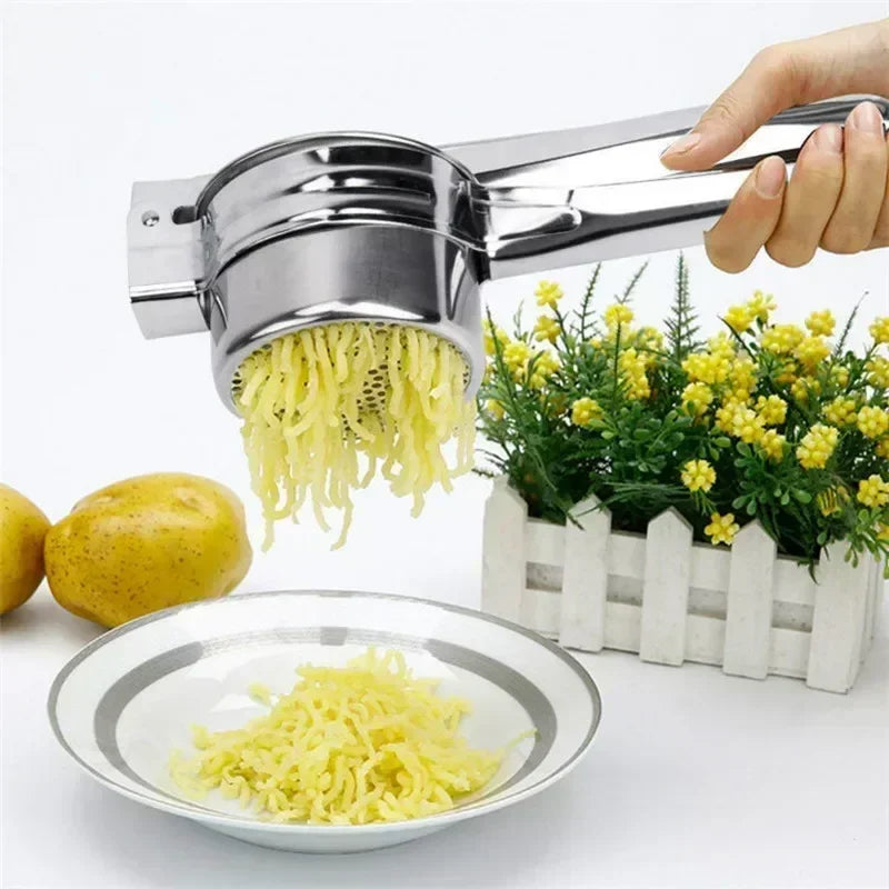 Masher RicerPress Mashed Potatoes Stainless Steel Crushing Puree Fruit
