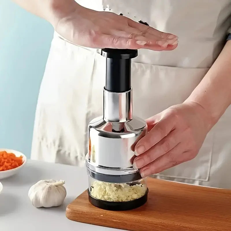 Manual Garlic Chopper Garlic Crusher Pressing Handheld Food Chopper