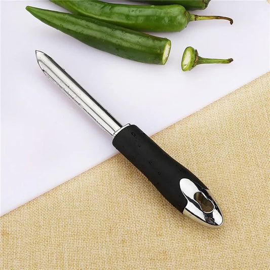 New Portable Pepper Corer Stainless Steel Zucchini Cucumber Core Remover