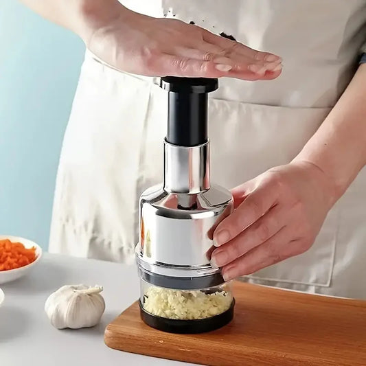 Manual Garlic Chopper Garlic Crusher Pressing Handheld Food Chopper